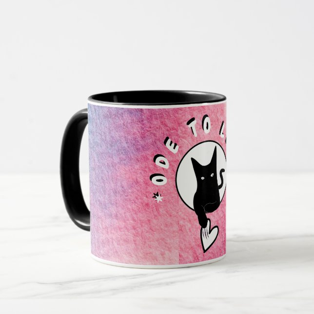 Taza Ode to Love Cat Mug por Adiela Akoo (Anverso izquierdo)
