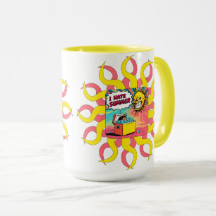 Taza ¡Odio el verano! Ilustración divertida de estilo c