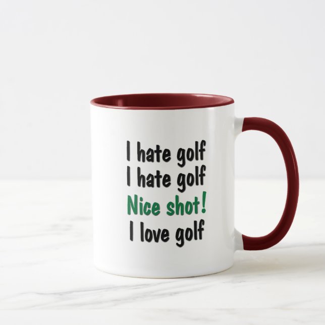 Taza Odio - golf del amor (Derecha)