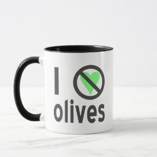 Taza Odio las aceitunas No amor
