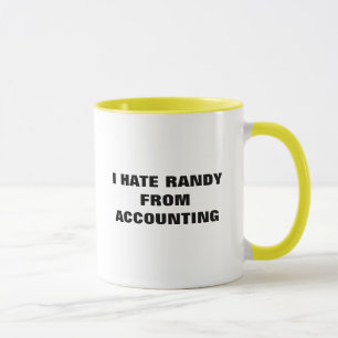 TAZA ODIO RANDY DE LA CONTABILIDAD