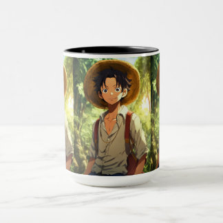 Taza "Odisea del mono D. Ruffy: Tributo de Anime Fusion