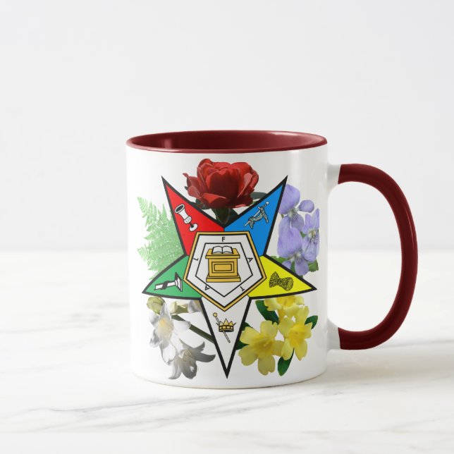 Taza OES floral Emblem Mug (Derecha)