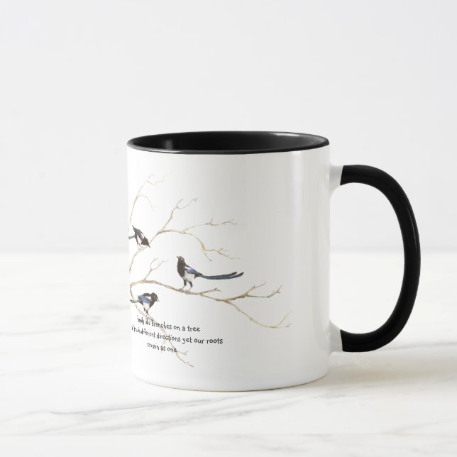 Taza Oferta familiar con familia de aves acuáticas (Derecha)