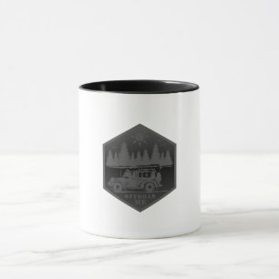Taza OFF ROAD ME Negro y Blanco