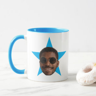 Taza Office Star Mug, Office TV Show Mug, Face Mug