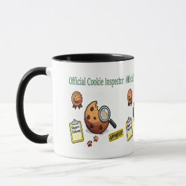 Taza Official Cookie Inspector Mug – Funny Coffee Cup 