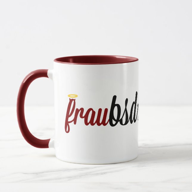 Taza oficial de FrauBSD (Izquierda)