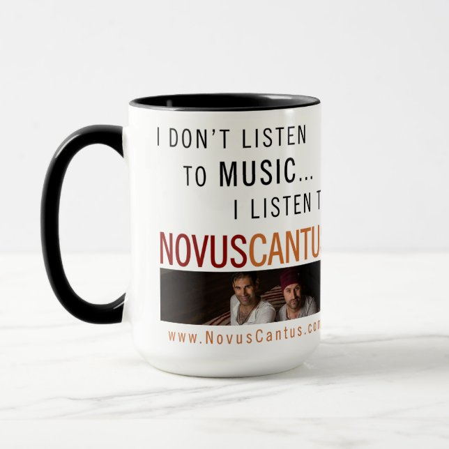 Taza oficial de Novus Cantus (15oz grandes!) (Izquierda)