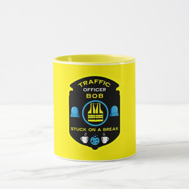 Taza Oficial de policía de tráfico (Centro)
