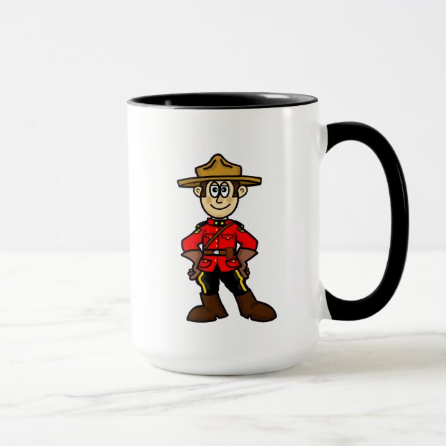 Taza Oficial de policía montado en Canadá (Derecha)