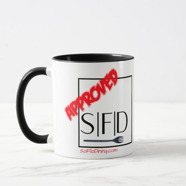 Taza oficial de SoFloDining (Izquierda)