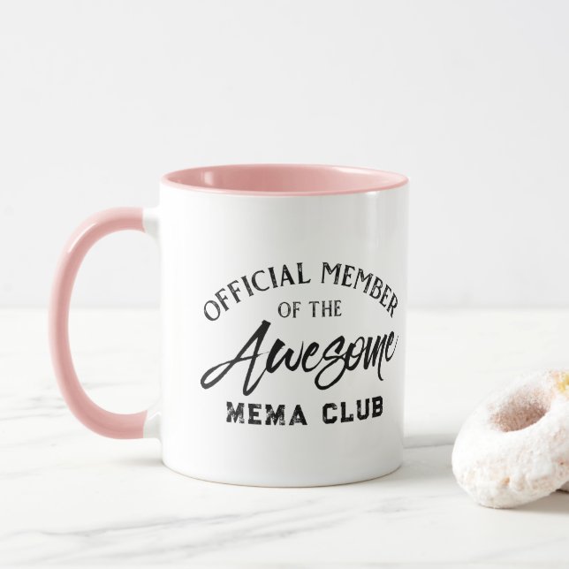 Taza Oficial del Club de Mema Abuela (Con donut)