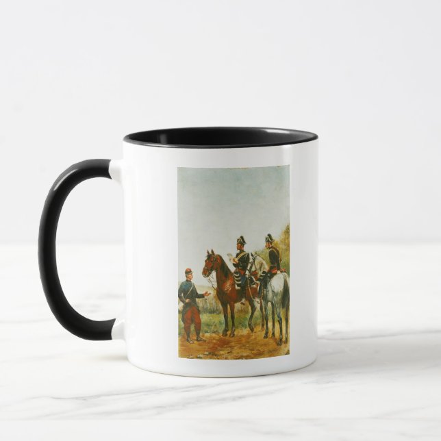 Taza Oficiales de policía en un viaje de la inspección (Izquierda)