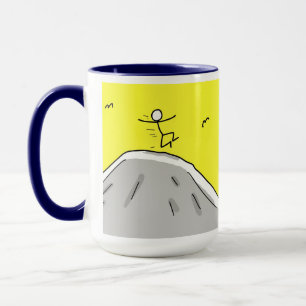 Taza "¡Oh, alegría! Un nuevo día..." 15oz café tazón az