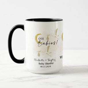 Taza ¡Oh bebés! Baby Shower Neutral Twin Storks