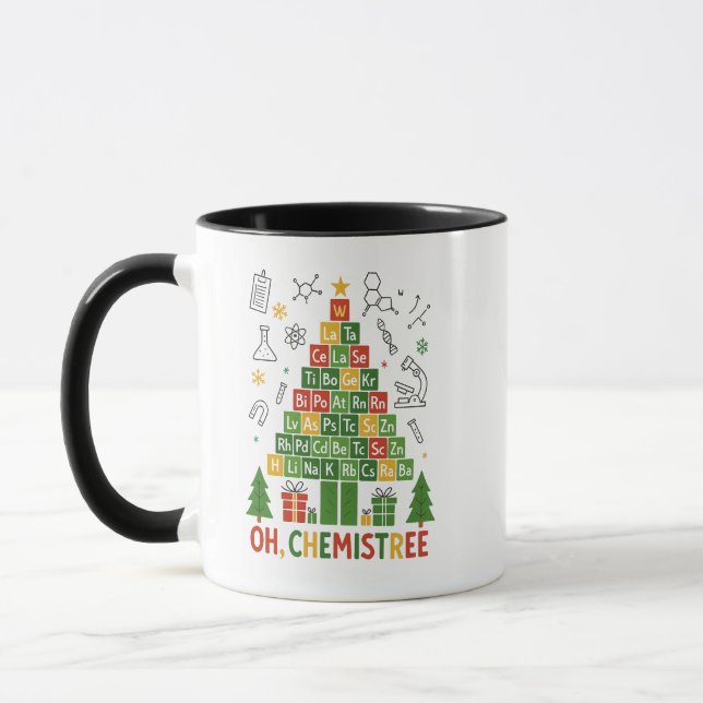 Taza Oh Chemistree Christmas – Funny Chemistry Holiday (Izquierda)