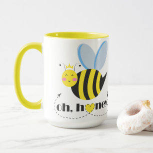 Taza Oh Honey Valentines reina Bee personaje con tiara