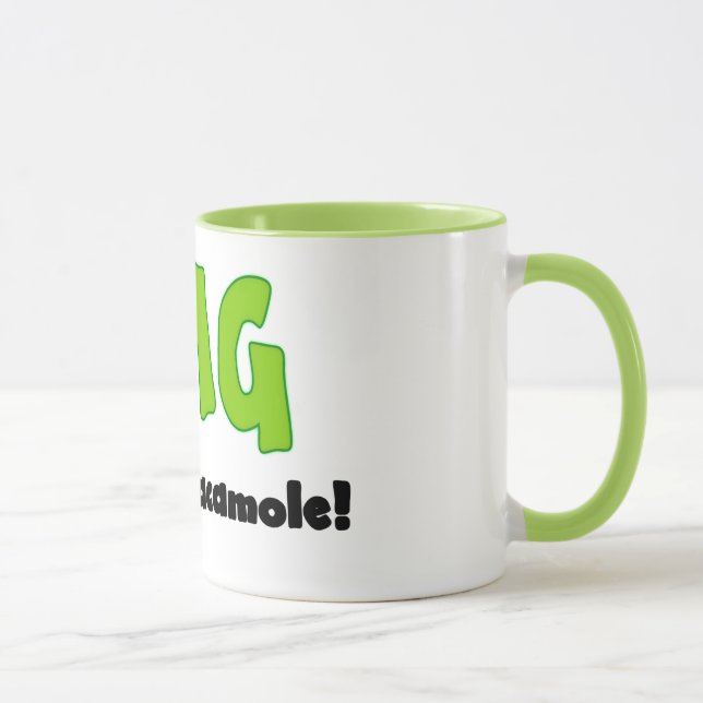 Taza Oh mi Guacamole - Gracioso café Mug (Derecha)