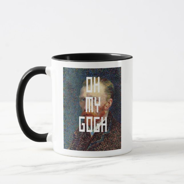 Taza Oh My Gogh Funny Vincent Van Gogh Meme (Izquierda)