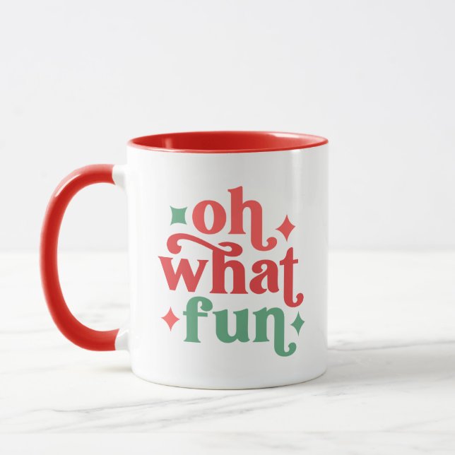 Taza Oh Qué Diversión - Tipografía festiva (Izquierda)