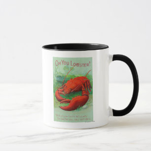 Taza Oh usted escena de la langosta