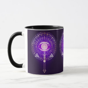 Taza Ojo arcano místico oscuro de la eternidad
