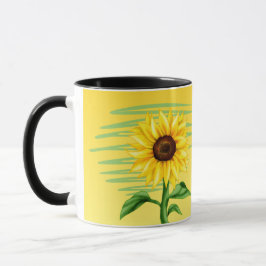 Taza Ojo Captando Girasol Amarillo Brillante
