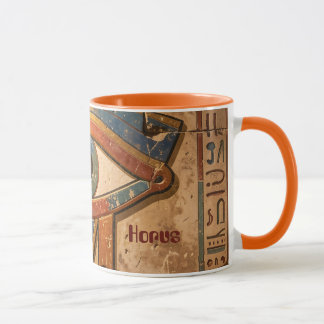 Taza Ojo de Horus con Jeroglíficos Espiritual Personali