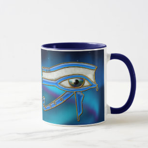 Taza Ojo de Horus Wadjet Mug de arte egipcio