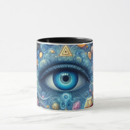 Taza Ojo Místico Psicodélico