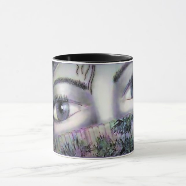 Taza Ojos detrás del ventilador oriental (Centro)