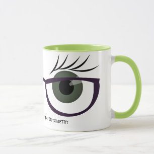 Taza Ojos verdes y gafas