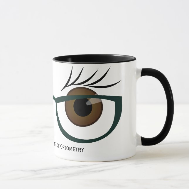 Taza Ojos y anteojos marrones (Derecha)