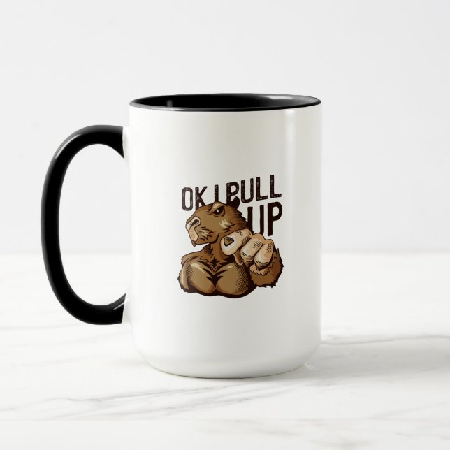 Taza Ok, Tiro Hacia Arriba El Meme De Capibara - Gimnas (Izquierda)