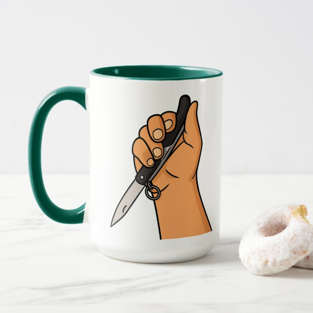 Taza Okapi sudafricano Kudu Piper-ing Hot Mug (Con donut)