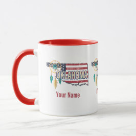 Taza Oklahoma Estados Unidos Retro Map Vintage Estados