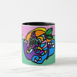 Taza Ola de delfines 