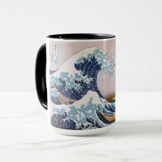Taza Ola de tsunami Gran ola frente a Kanagawa Japón po
