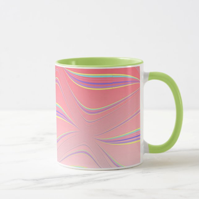 Taza Olas abstractas (Derecha)