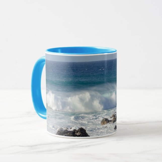 Taza Olas En Maui, Fotografía Paisajística De Hawái (Anverso izquierdo)