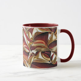 Taza Olas líquidas coloreadas patrón abstracto geométri