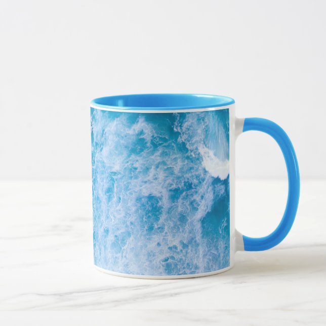 Taza Olas oceánicas marihuana Combo Café Mug (Derecha)