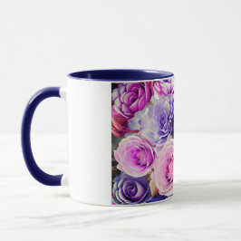 Taza Old Charm Purple Floral