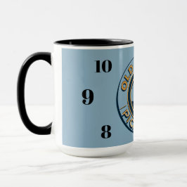 Taza Old School Pickleball clock mug
