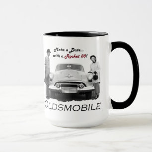 Taza Oldsmobile "hace una fecha… con un Rocket 88!"