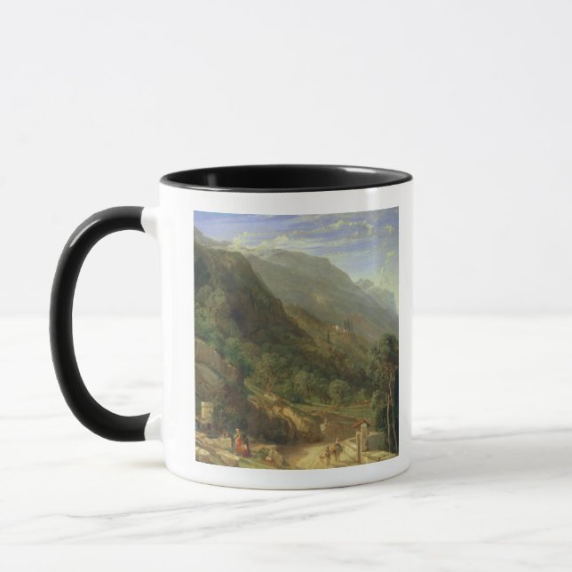 Taza Olivares en Varenna, lago Como, Italia, 1861 (o (Izquierda)