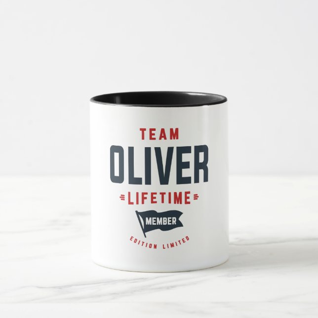 Taza Oliver Lifetime Member Funny Name Oliver (Centro)