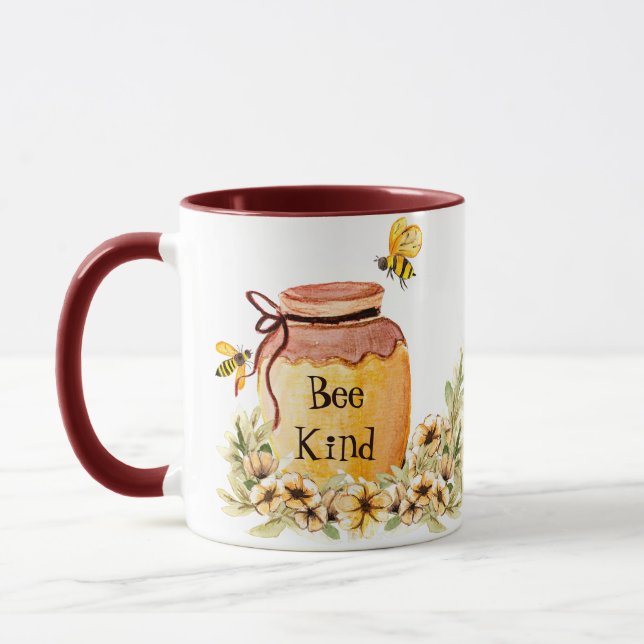 Taza Olla de miel amable abeja (Izquierda)