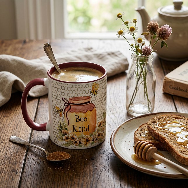 Taza Olla de miel amable abeja (Subido por el creador)